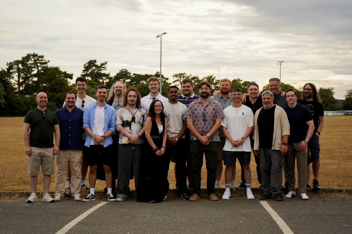The whole Genmar IT team together at the company's 30th anniversary party